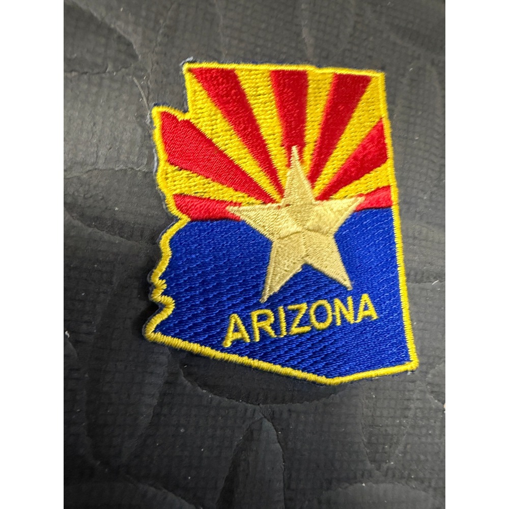 Arizona State Flag Outline Patch 2.75" Embroidered Souvenir iron On NWOT USA